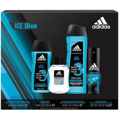 Walmart – Adidas Ice Dive Men’s Bath Gift Set, 4 pc Only $7.48 (Reg $9.88) + Free Store Pickup