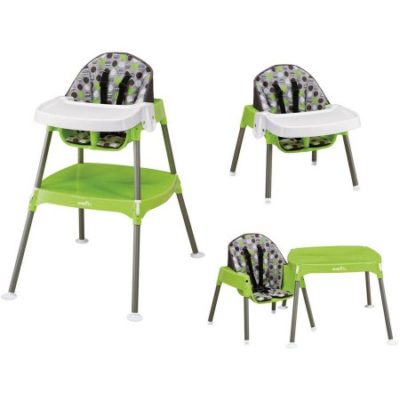 Walmart – Evenflo – Convertible High Chair, Dottie Lime Only $34.88 (Reg $60.00) + Free Store Pickup