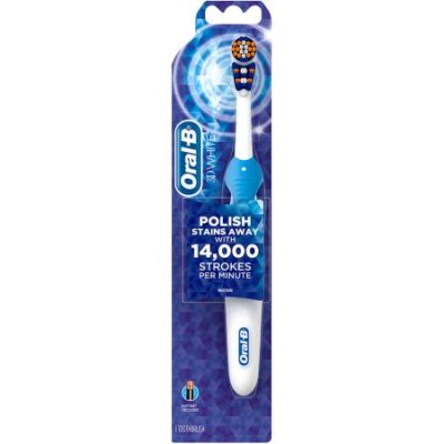 Walmart – Oral-B 3D White Battery-Powered Toothbrush Only $4.97 (Reg $5.97) + Free Store Pickup