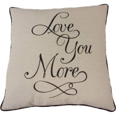 Walmart – Mainstays Love You More Pillow Only $9.49 ( Reg $10.00) + Free Store Pickup