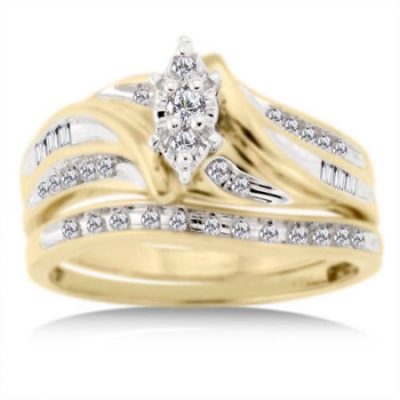 Walmart – 1/3 Carat Diamond T.W. Bridal Set in 10kt Yellow Gold Only $199.00  (Reg $348.00) + Free Shipping