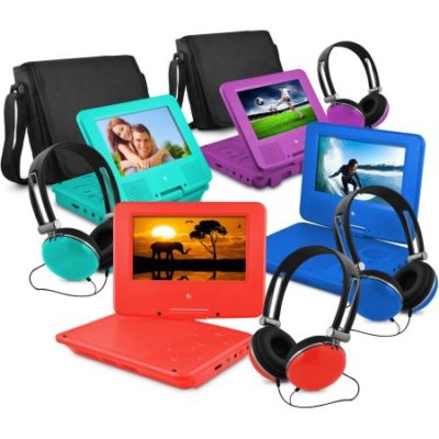 Walmart – Ematic 7″ Portable DVD Player with Matching Headphones and Bag Only $52.58 (Reg $69.99) + Free Shipping