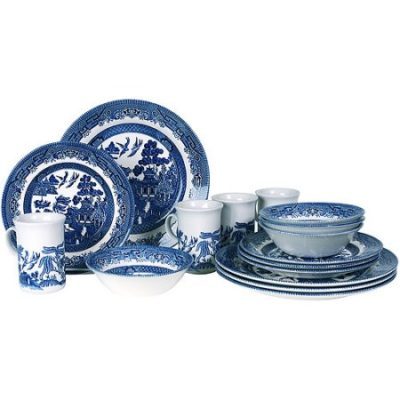 Walmart – Blue Willow 16-Piece Dinnerware Set Only $55.39 (Reg $80.00) + Free Shipping