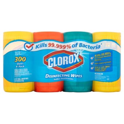 Walmart – Clorox Disinfecting Wipes Value Pack, Scented, 300 Count Only $10.98 (Reg $12.47) + Free Store Pickup