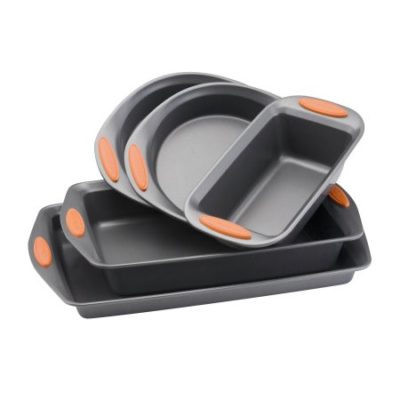 Walmart – Rachael Ray Yum-o! Nonstick Bakeware 5-Piece Oven Lovin’ Bakeware Set, Gray with Orange Handles Only $24.39 (Reg $33.99) + Free Store Pickup