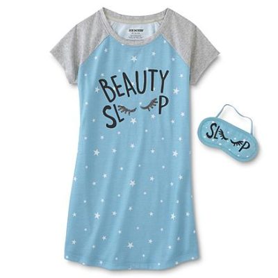 Sears – Joe Boxer Girls’ Pajama T-Shirt & Sleep Mask – Beauty Sleep Only $12.00 Through 2/04 (Reg $20.00) + Free Store Pickup