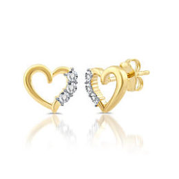 Sears – 1/20 CTTW Diamond Heart Earrings Only $19.99 (Reg $99.99) + Free Store Pickup