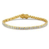 Sears – 1/4 Cttw. Diamond 14k Yellow Gold Over Sterling Silver Tennis Bracelet Only $107.99 (Reg $359.99) + Free Shipping