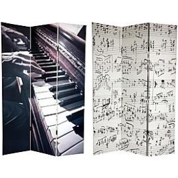 Sears –  Oriental Furniture 6 ft. Tall Double Sided Music Canvas Room Divider – 3 Panel Only $125.00 (Reg 129.00) + Free Shipping