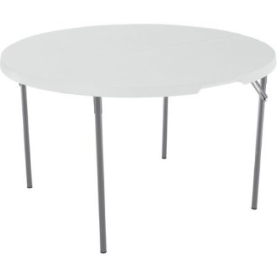 Walmart – Lifetime 48″ Round Fold-In-Half Table, White Granite Only $57.69 (Reg $97.40) + Free Shipping