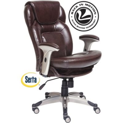 Walmart – Serta Back in Motion Health and Wellness Mid-Back Bonded Leather Office Chair, Frye Chocolate Only $154.54 (Reg $186.17) + Free Shipping