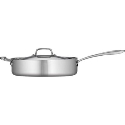 Walmart – Tramontina 5-Qt Tri-Ply Clad Deep Saute Pan with Lid, Stainless Steel Only $64.50 (Reg $100.46) + Free 2-Day Shipping