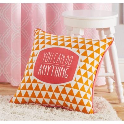 Walmart – Better Homes and Gardens You Can Do Anything, Orange and Pink Inspirational Pillow with Binding Only $8.11 (Reg $12.97) + Free Store Pickup