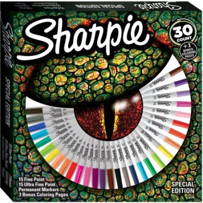 Walmart – Sharpie Permanent Markers, Special Edition, Assorted, 30 Count Plus Bonus Coloring Pages Only $10.00 (Reg $11.96) + Free Store Pickup