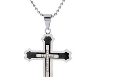 Walmart – Men’s Stainless Steel Two-Tone Cross Pendant with CZ Only $15.00 (Reg $385.00) + Free Store Pickup