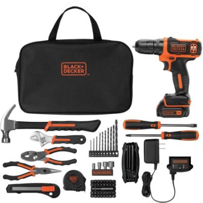 Walmart – Black and Decker 12V MAX Lithium Ion Drill with 64-Piece Project Kit Only $49.00 (Reg $69.00) + Free 2-Day Shipping