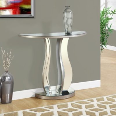 Walmart – Monarch Console Table 36″L / Brushed Silver / Mirror Only $185.51 (Reg $194.24) + Free Shipping