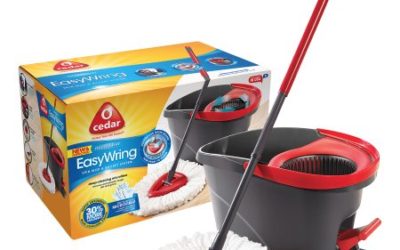 Walmart – O-Cedar Microfiber EasyWring Spin Mop & Bucket System, 3 pc Only $33.88 (Reg $39.98) + Free Store Pickup