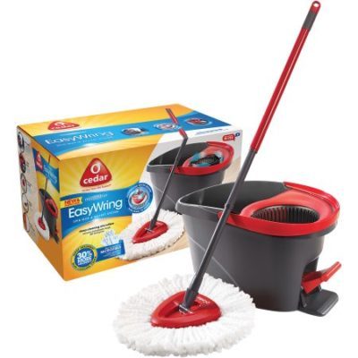 Walmart – O-Cedar Microfiber EasyWring Spin Mop & Bucket System, 3 pc Only $33.88 (Reg $39.98) + Free Store Pickup