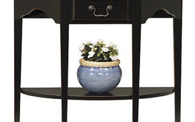 Sears – Leick Demilune Console Table – Slate Black Only $99.99 (Reg $159.00) + Free Shipping