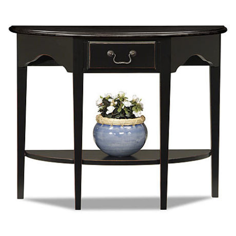 Sears – Leick Demilune Console Table – Slate Black Only $99.99 (Reg $159.00) + Free Shipping