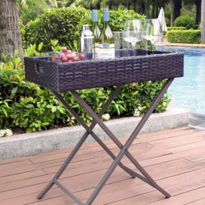 Walmart – Crosley Furniture Palm Harbor Outdoor Wicker Butler Tray Only $100.84 (Reg $119.00) + Free Shipping