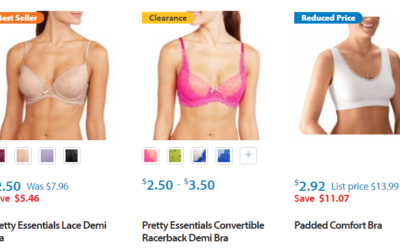 Walmart.com – Bra’s And Panties As Low As $2.50 Each