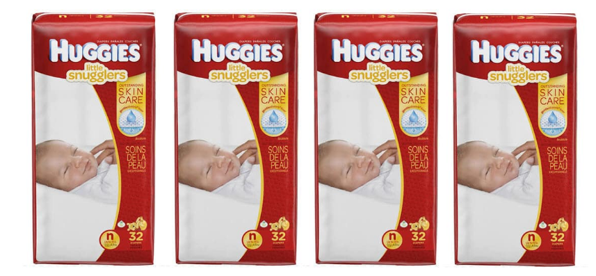 Groupon Deal = 4 Packs Of Huggies Diapers For Only $3.75 Each With FREE SHIPPING!