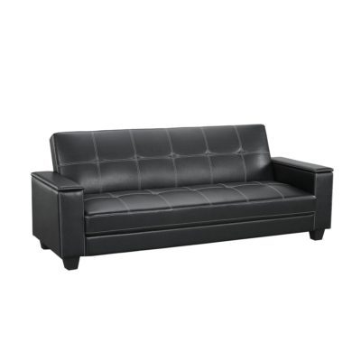 Sears – Dorel Home Furnishings Edison Futon with Arm Storage and USB/Power Outlet – Black Only $256.99 (Reg $499.99) + Free Store Pickup