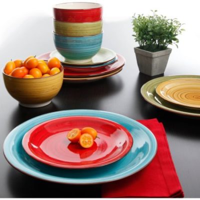 Walmart – Better Homes and Gardens Festival 12-Piece Dinnerware Set, Assorted Only $19.97 (Reg $27.03) + Free Store Pickup