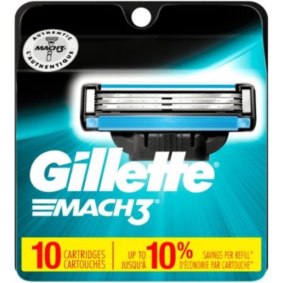 Walmart – Gillette Mach3 Men’s Razor Blades – 10 Refills Only $19.97 (Reg $34.97) + Free Store Pickup