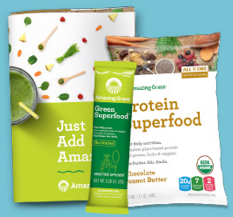 2 Free Amazing Grass Superfood Samples & Recipe Book