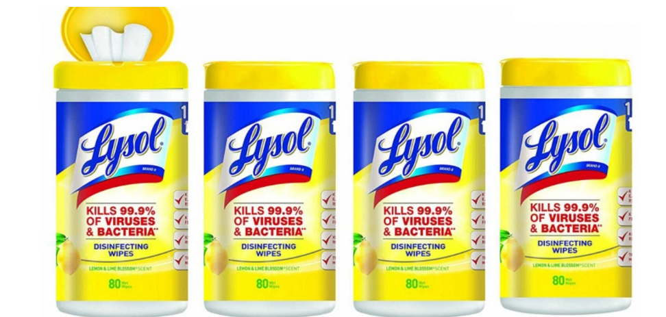 Amazon – 4 Pack Lysol Disinfecting Wipes Only $8.44 Shipped (Only $2.11 Each)