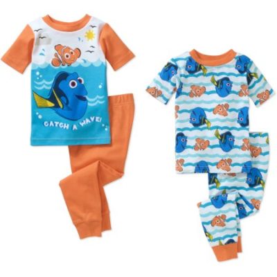 Walmart – Finding Dory Toddler Boy Cotton Tight-Fit Pajamas 4-Piece Set Only $7.00 (Reg $12.88) + Free Store Pickup