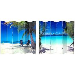 Sears  – Oriental Furniture 6 ft. Tall Double Sided Ocean Canvas Room Divider – 6 Panel Only $227.05 (Reg $239.00) + Free Shipping