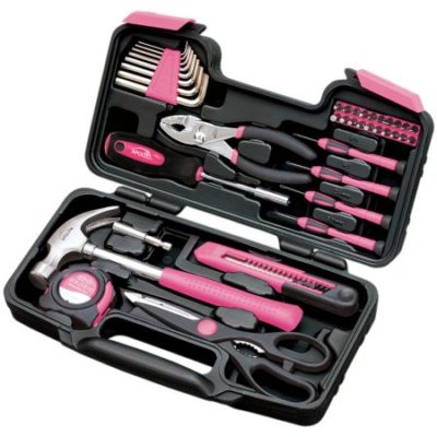 Walmart – Apollo 39-Piece Tool Set, Pink Only $14.59 (Reg $24.99) + Free Shipping