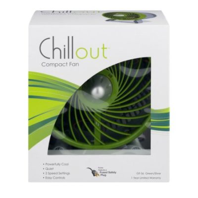 Walmart – Chillout 8″ Personal Fan, Green GF-56 Only $12.19 (Reg $19.99) + Free Store Pickup