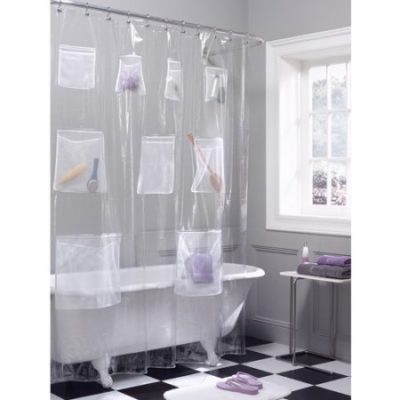 Walmart – Maytex Mesh Pockets PEVA Storage Shower Curtain, Clear Only $16.78 (Reg $21.33) + Free Store Pickup