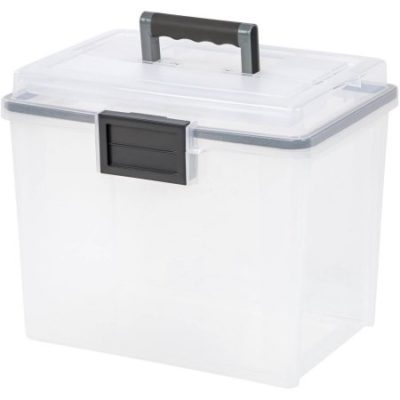 Walmart – IRIS 19 qt Portable Weathertight File Box, Pack of 4, Clear Only $39.98 (Reg $56.69) + Free 2-Day Shipping