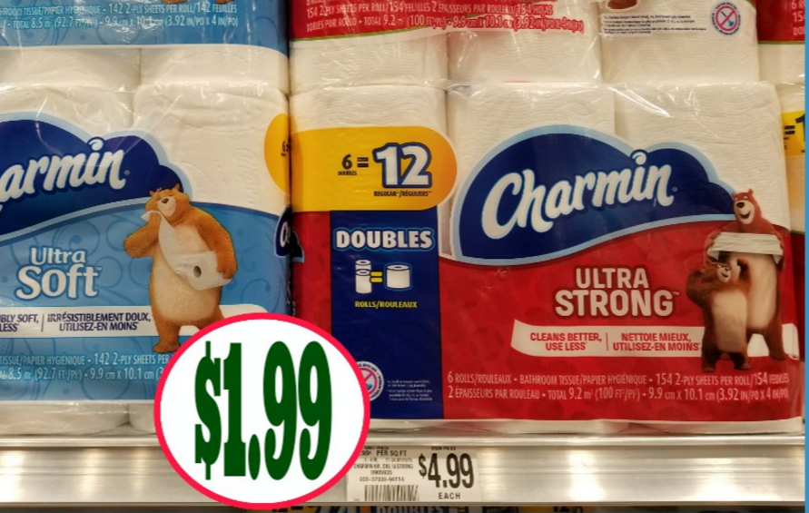 Publix – Charmin Ultra Soft or Strong, 6 Doubles Only $1.99 (Reg $4.99) Print Your Coupons Now!