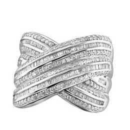 Sears – 2 cttw. Diamond Sterling Silver Ring Only $299.99 (Reg $749.99) + Free Shipping