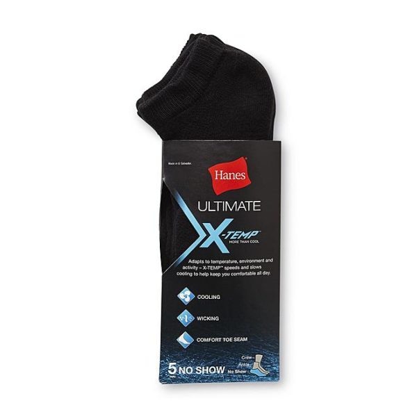 Sears – Hanes Men’s 5-Pairs Ultimate X-Temp No Show Socks Only $16.20 (Reg $18.00) + Free Store Pickup