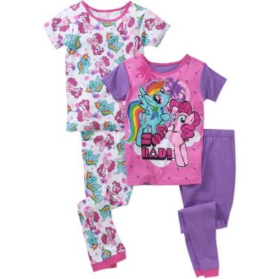 Walmart – My Little Pony Girls’ Cotton Tight-Fit 4pc Sleep Set Only $11.50 (Reg $19.97) + Free Store Pickup