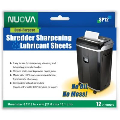 Walmart – Nuova SP12 Shredder Sharpening and Lubricant Sheets, 12-Count Only $9.50 (Reg $11.20) + Free Store Pickup