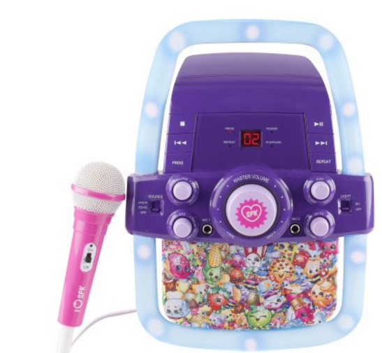 Shopkins Flashing Light Karaoke Machine Only $24 (Regularly $65.88) at Walmart.com + Free Store Pickup