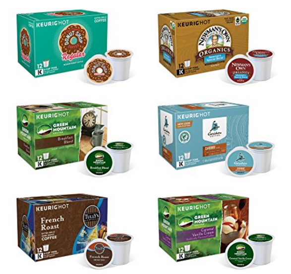 Amazon – Keurig Single-Serve K-Cup Pods, Variety Pack, 72 Count (6 Boxes of 12 Pods) Only $27 Shipped!