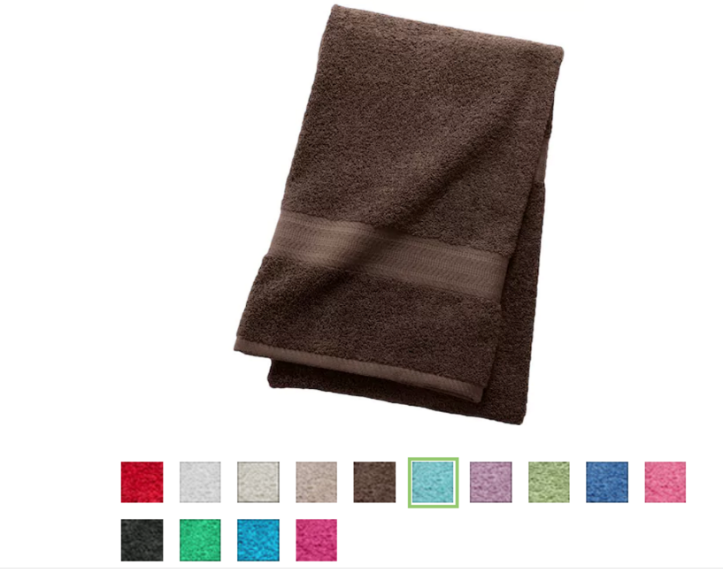 Kohl’s – The Big One Solid Bath Towel Only $2.54 (Reg $9.99) + Free Store Pickup!