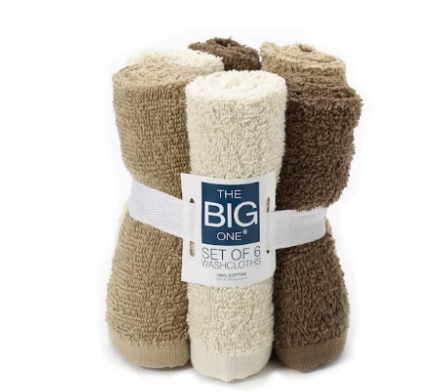 Kohl’s – 6 Pack The Big One Washcloths Only $2.54 + Free Store Pickup!