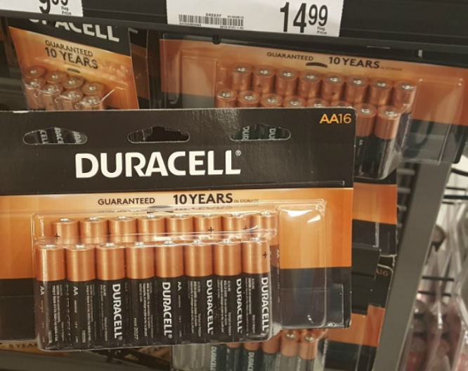 Office Depot/OfficeMax – Duracell Batteries 16 Count Pack Only 1¢ After Rewards