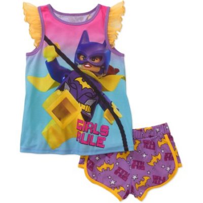 Walmart – LEGO Batman Girls’ Flutter-Sleeve Top and Short Set Only $4.00 (Reg $9.87 + Free Store Pickup